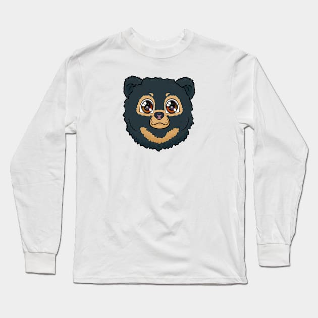 Sun Bear Fluffball Long Sleeve T-Shirt by Chimera Cub Club